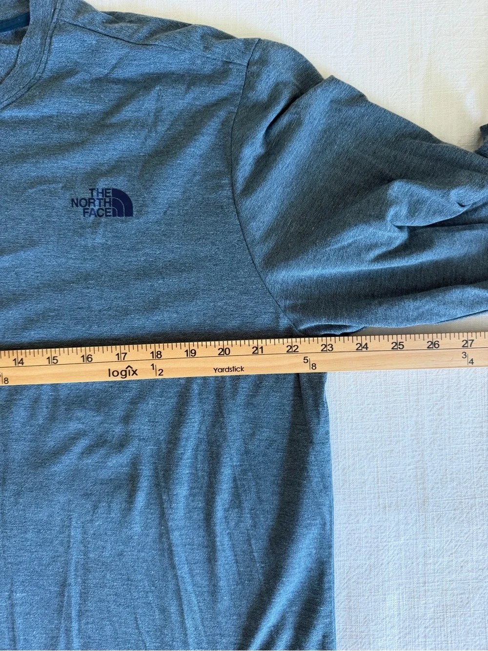 The North Face Men's Long Sleeve Crew Tee - Slate Blue